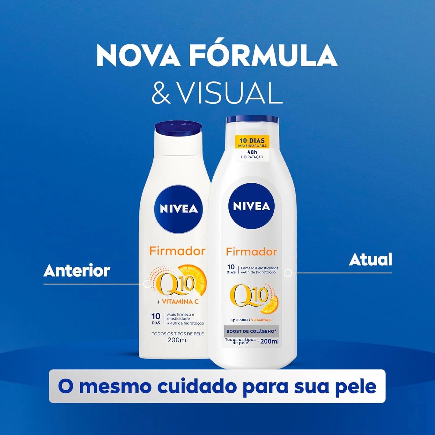 NIVEA Loção Hidratante Firmador Q10 + Vitamina C Todos os Tipos de Pele 200ml