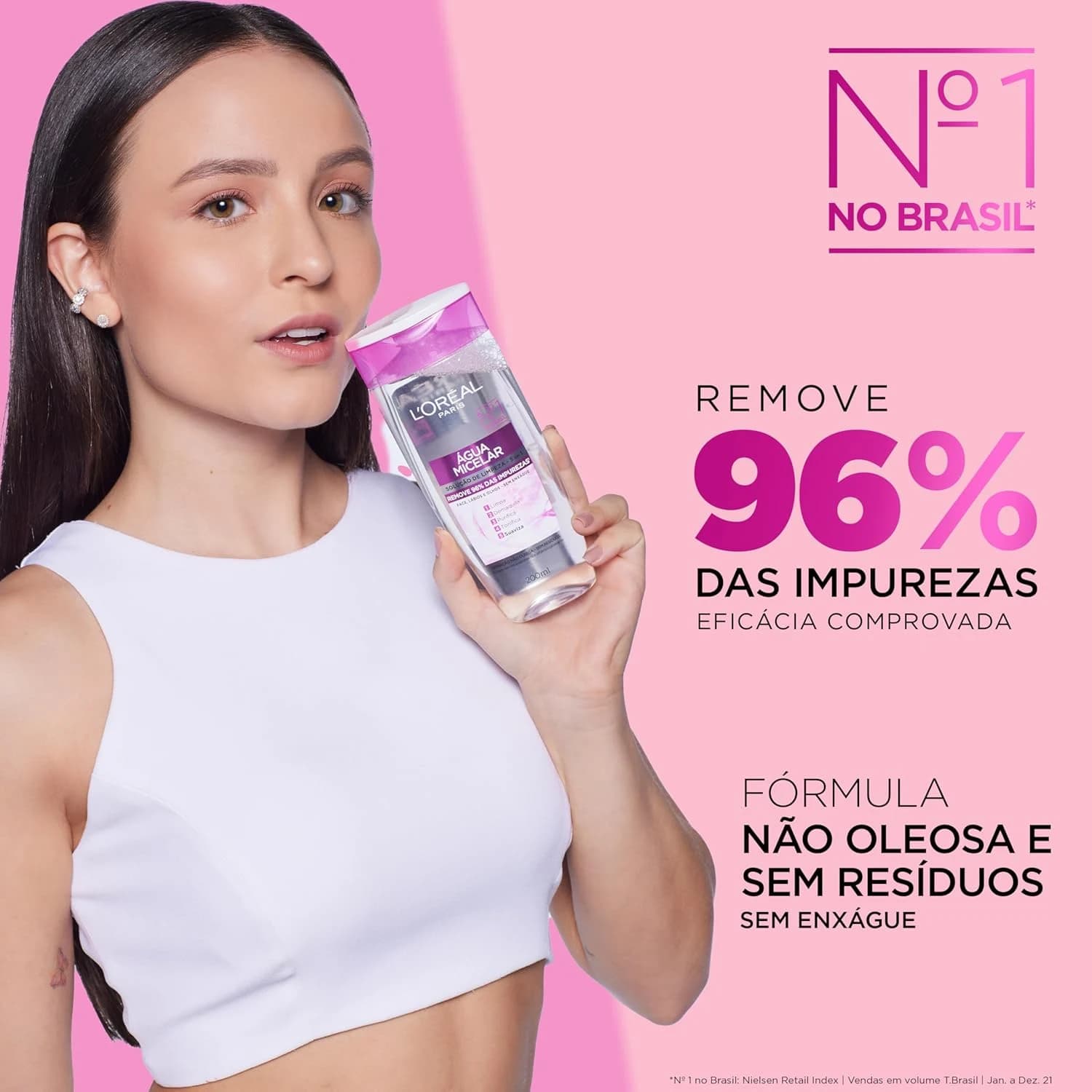 Água Micelar 5 Em 1 200ml, L'Oréal Paris, 200ml